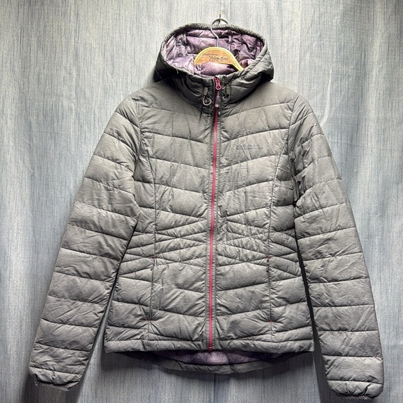 🚩 Mountain Warehouse Gray Women's puffer Jacket size 4 - Picture 4 of 10